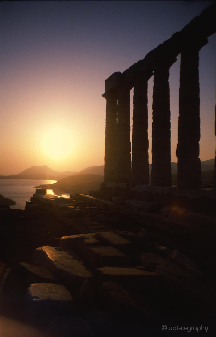 Sonnenuntergang am Poseidon-Tempel